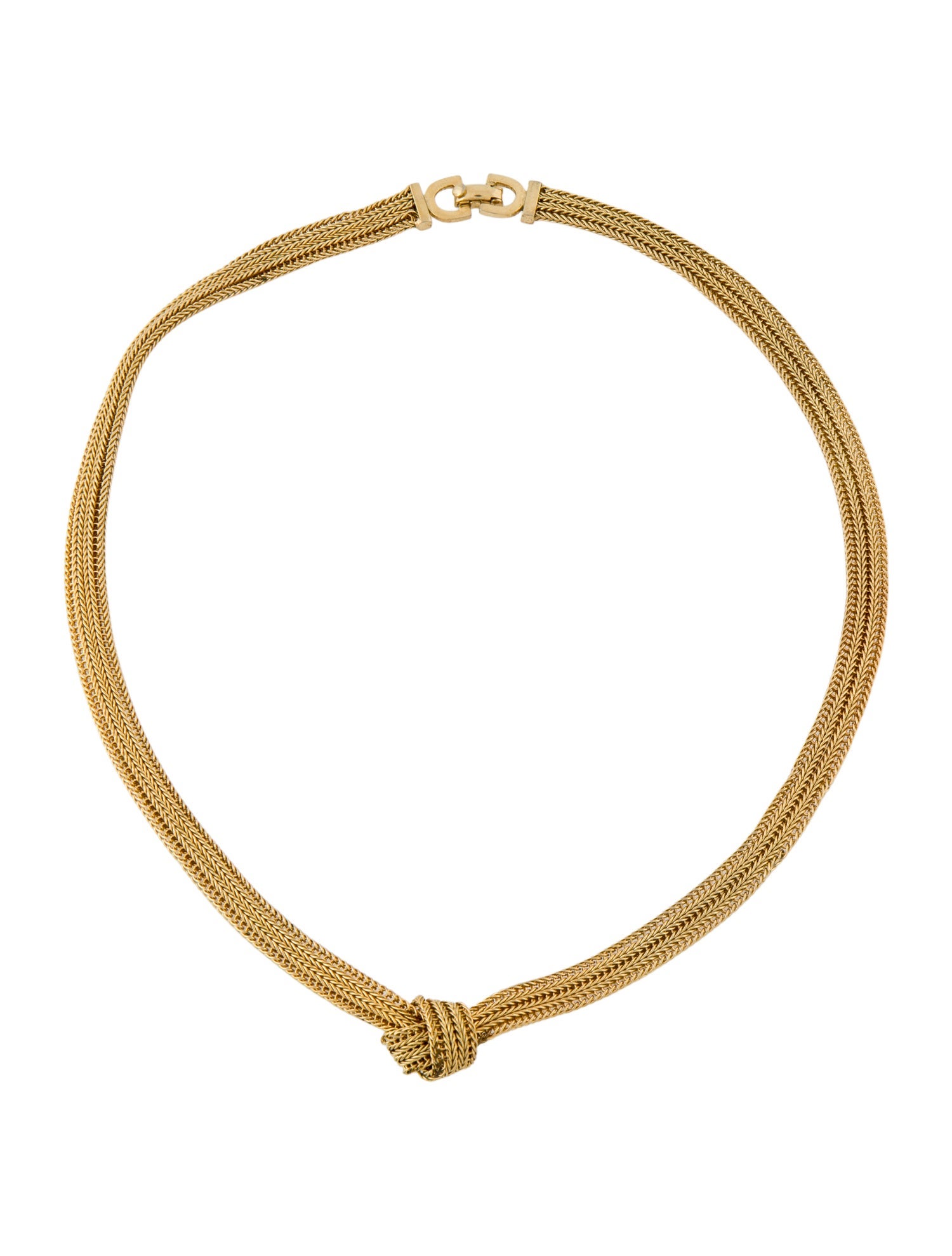 Christian Dior Vintage Knot Collar Necklace