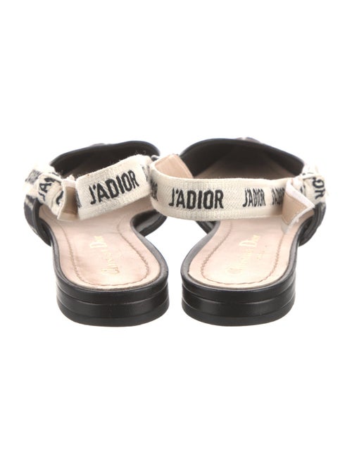 Christian Dior Tweed Printed Slingback Flats