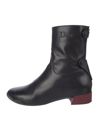 Christian Dior Leather Combat Boots