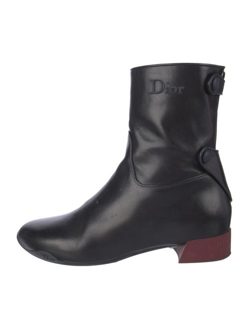 Christian Dior Leather Combat Boots