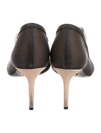 Christian Dior Mesh Bow Accents Pumps
