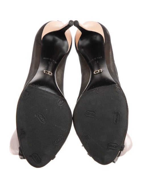 Christian Dior Mesh Bow Accents Pumps