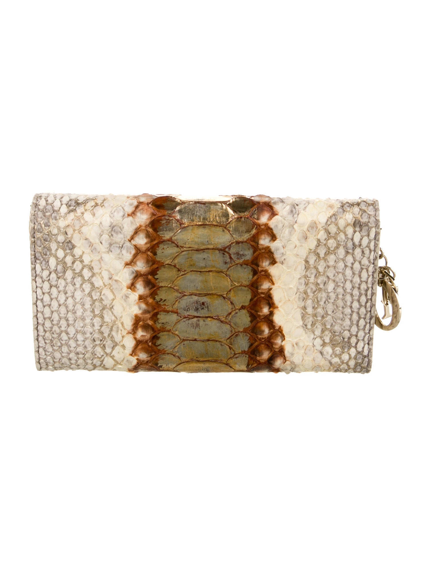 Christian Dior 2015 Python Continental Wallet