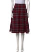 Christian Dior Virgin Wool Knee-Length Skirt