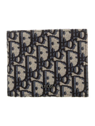 DIOR MEN 2024 Canvas Compact Wallet