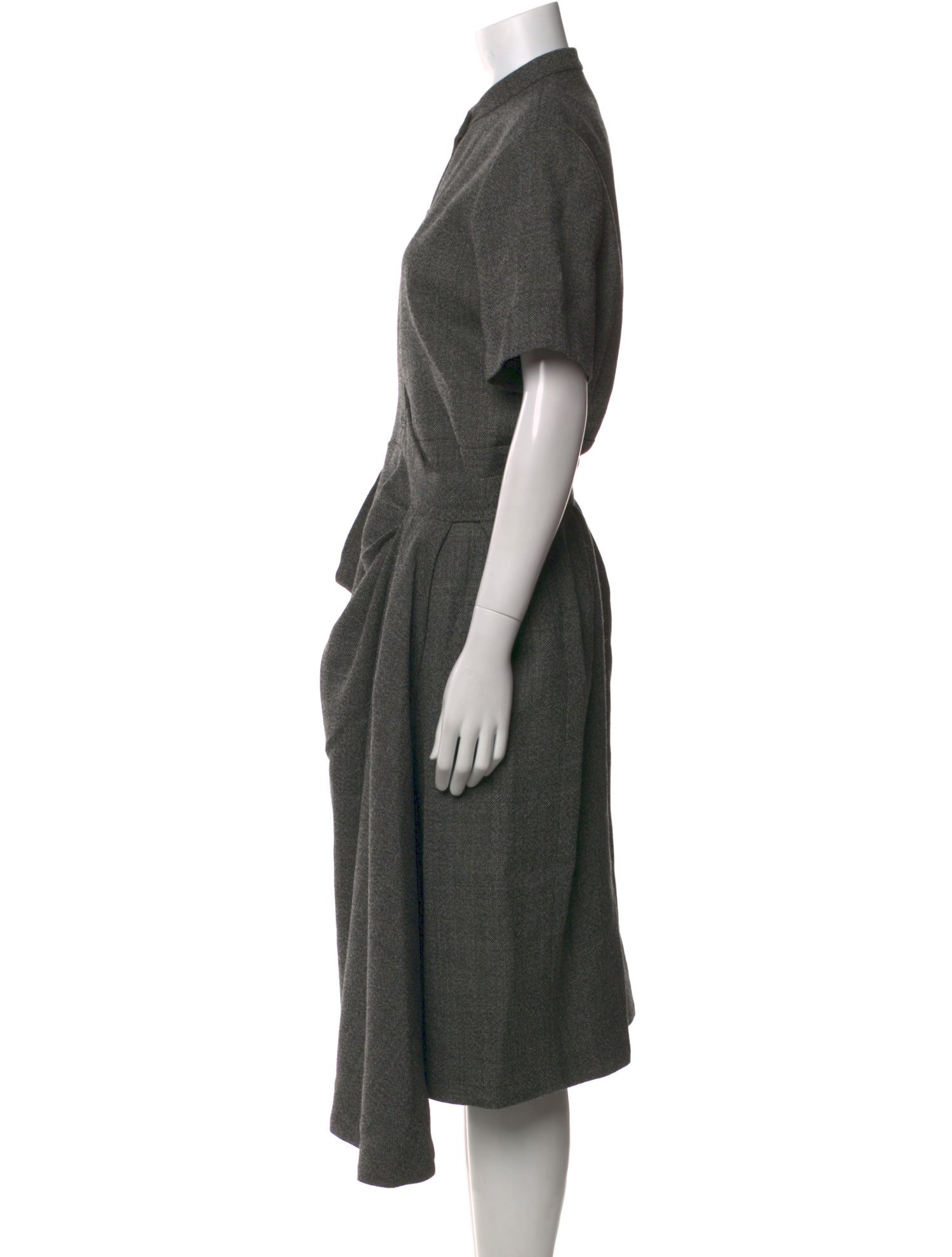 Christian Dior Virgin Wool Midi Length Dress