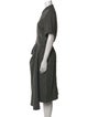 Christian Dior Virgin Wool Midi Length Dress