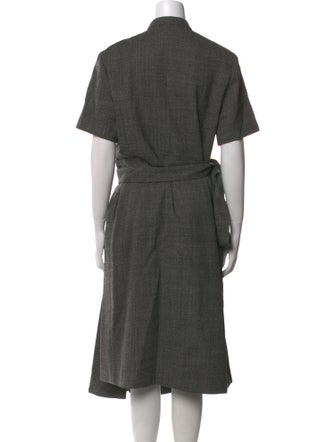 Christian Dior Virgin Wool Midi Length Dress