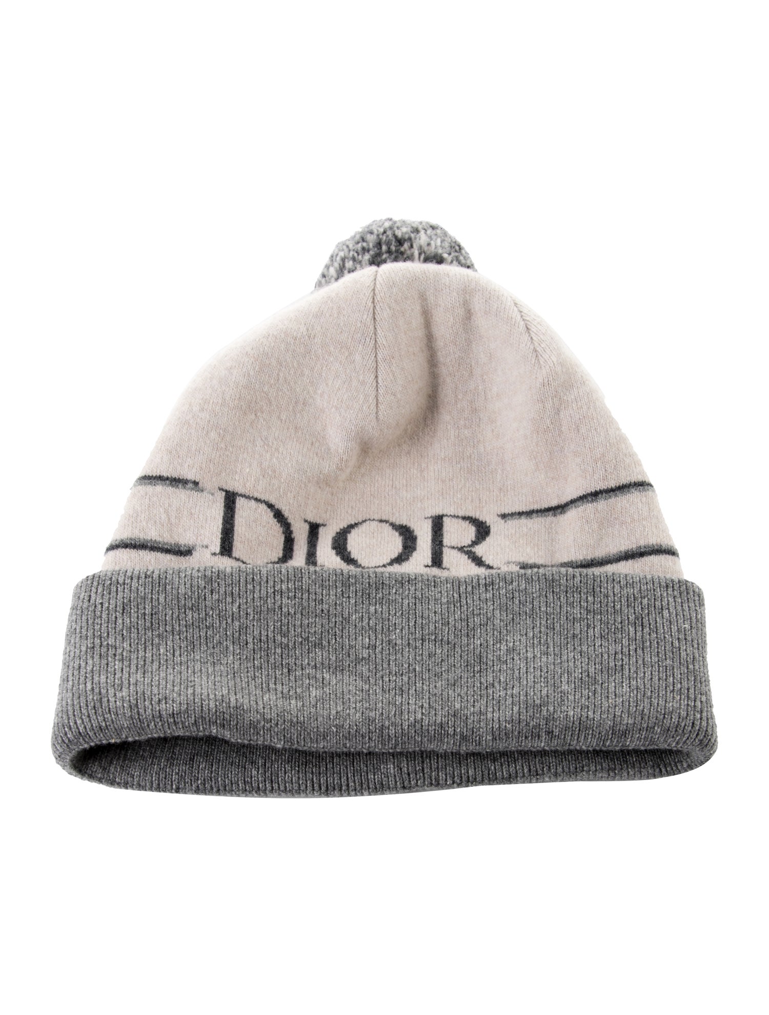 DIOR MEN Logo Pom Beanie