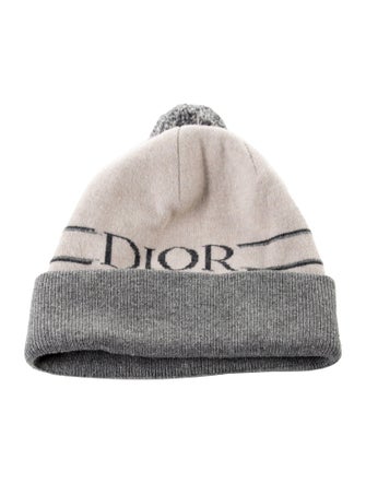 DIOR MEN Logo Pom Beanie