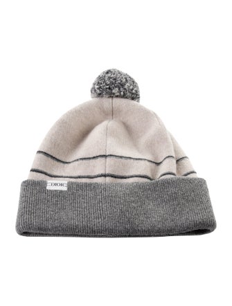 DIOR MEN Logo Pom Beanie