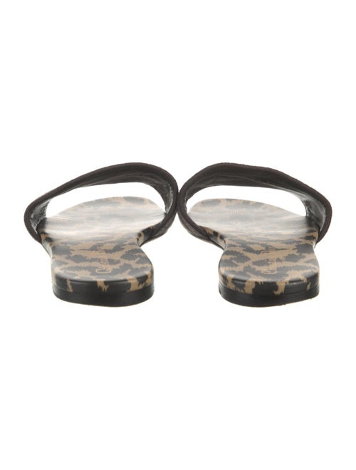 Christian Dior Canvas Printed Slides