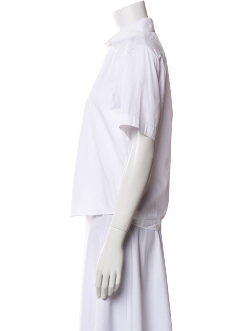 Christian Dior Short Sleeve Button-Up Top