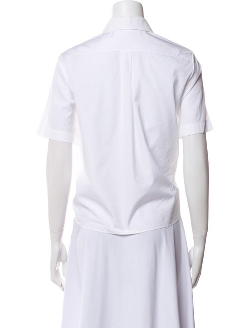 Christian Dior Short Sleeve Button-Up Top