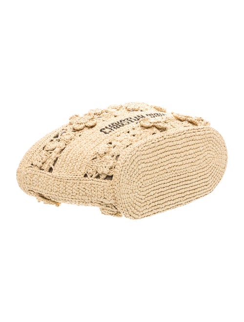 Christian Dior Raffia Hat Basket Medium