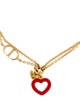 Christian Dior Enamel Heart Charm Bracelet
