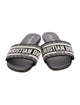 Christian Dior Canvas Printed Slides