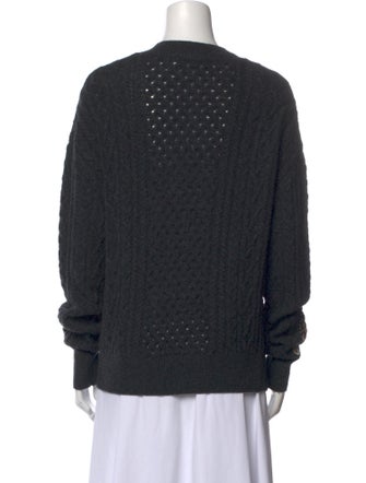 Christian Dior Wool Floral Print Sweater