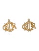 Christian Dior Crystal Stud Earrings