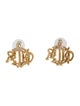 Christian Dior Crystal Stud Earrings