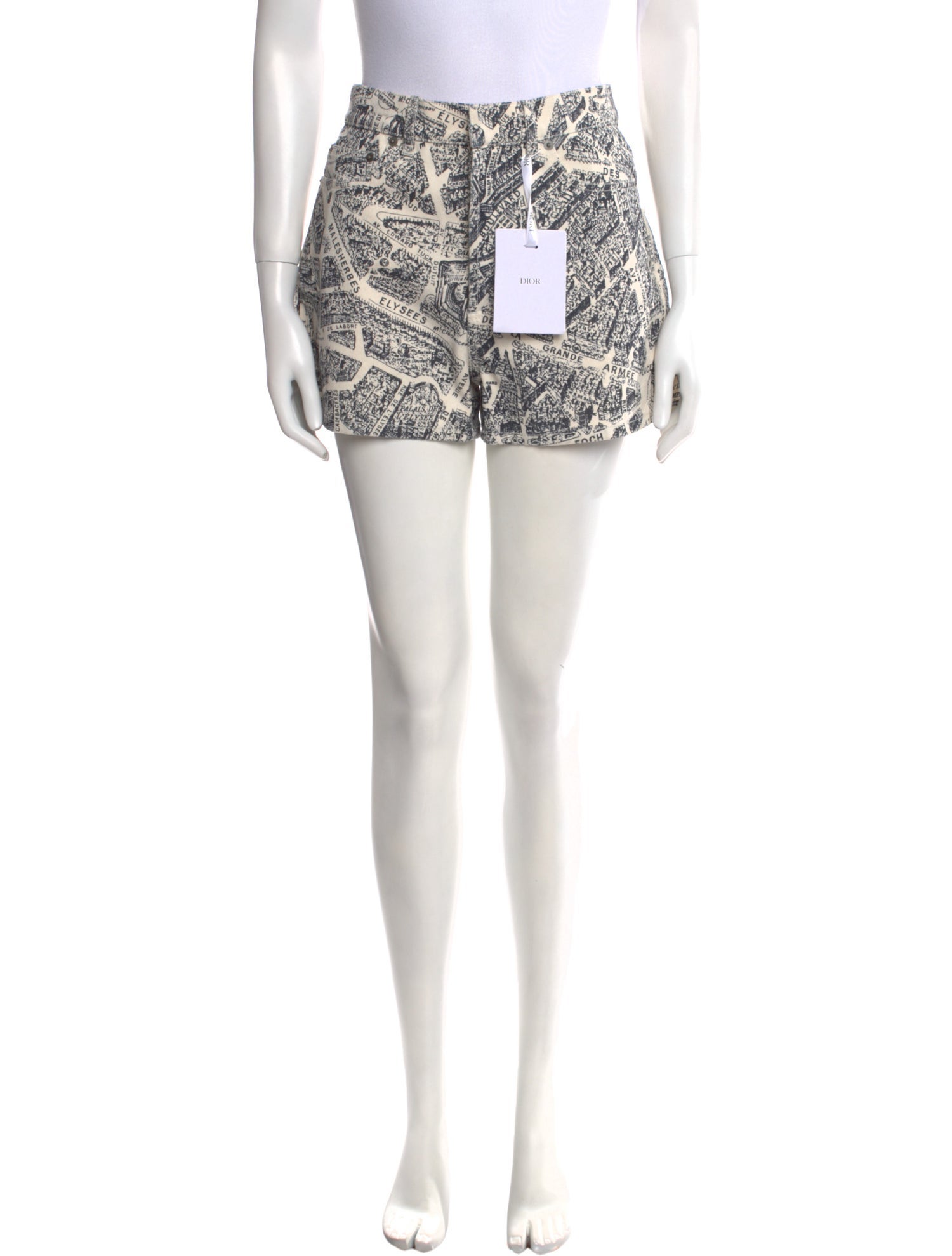 Christian Dior Printed Mini Shorts w/ Tags
