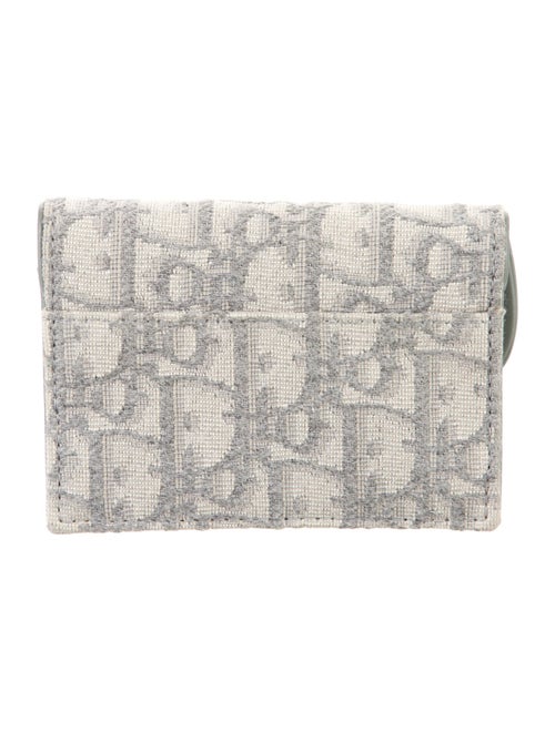 Christian Dior 2021 Saddle Bloom Card Holder Compact Wallet