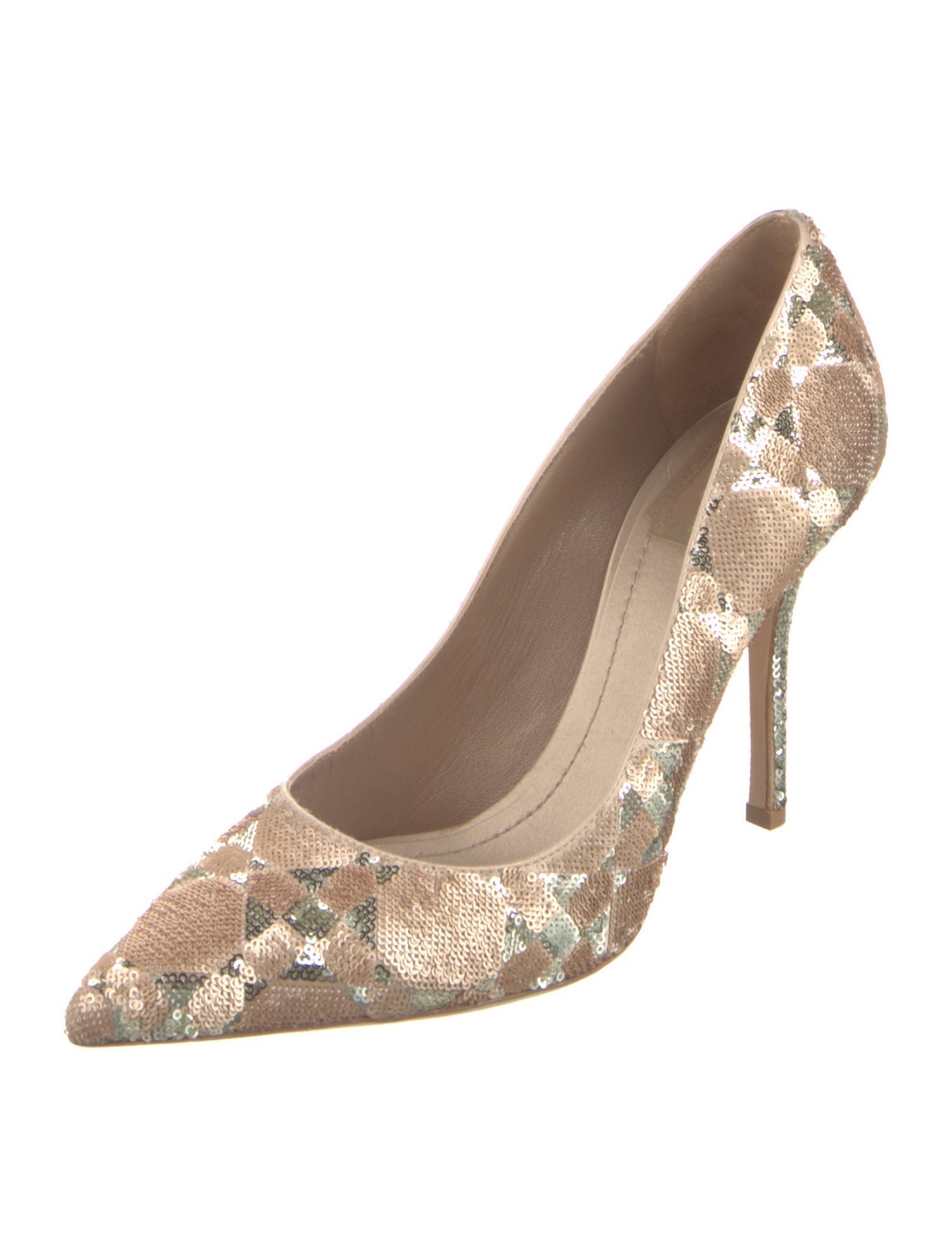 Christian Dior Sequins Printed Pumps