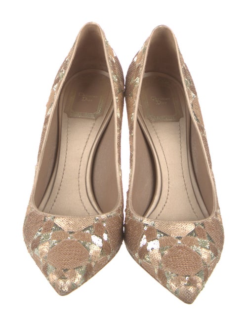 Christian Dior Sequins Printed Pumps