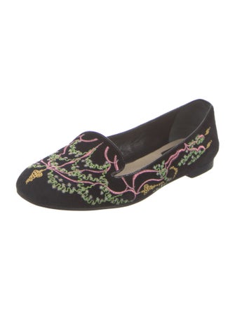 Christian Dior Suede Printed Loafers