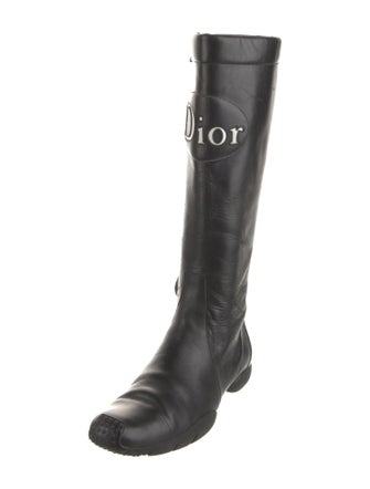 Christian Dior Leather Rain Boots