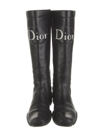 Christian Dior Leather Rain Boots