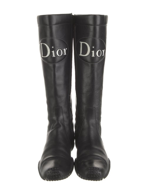 Christian Dior Leather Rain Boots