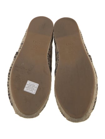 Christian Dior Canvas Animal Print Espadrilles