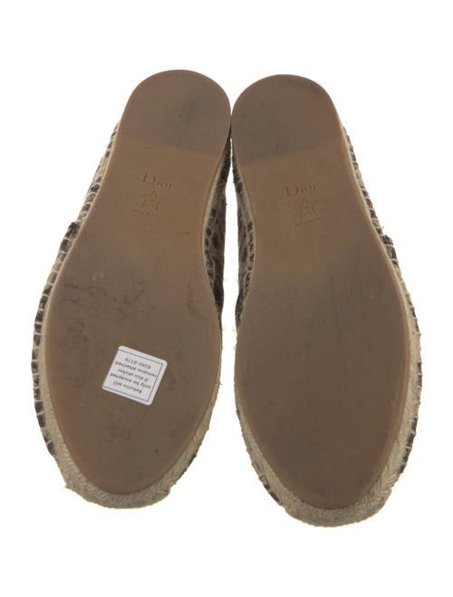 Christian Dior Canvas Animal Print Espadrilles