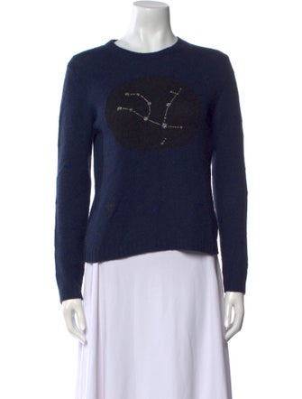 Christian Dior Cashmere Graphic Print Sweater