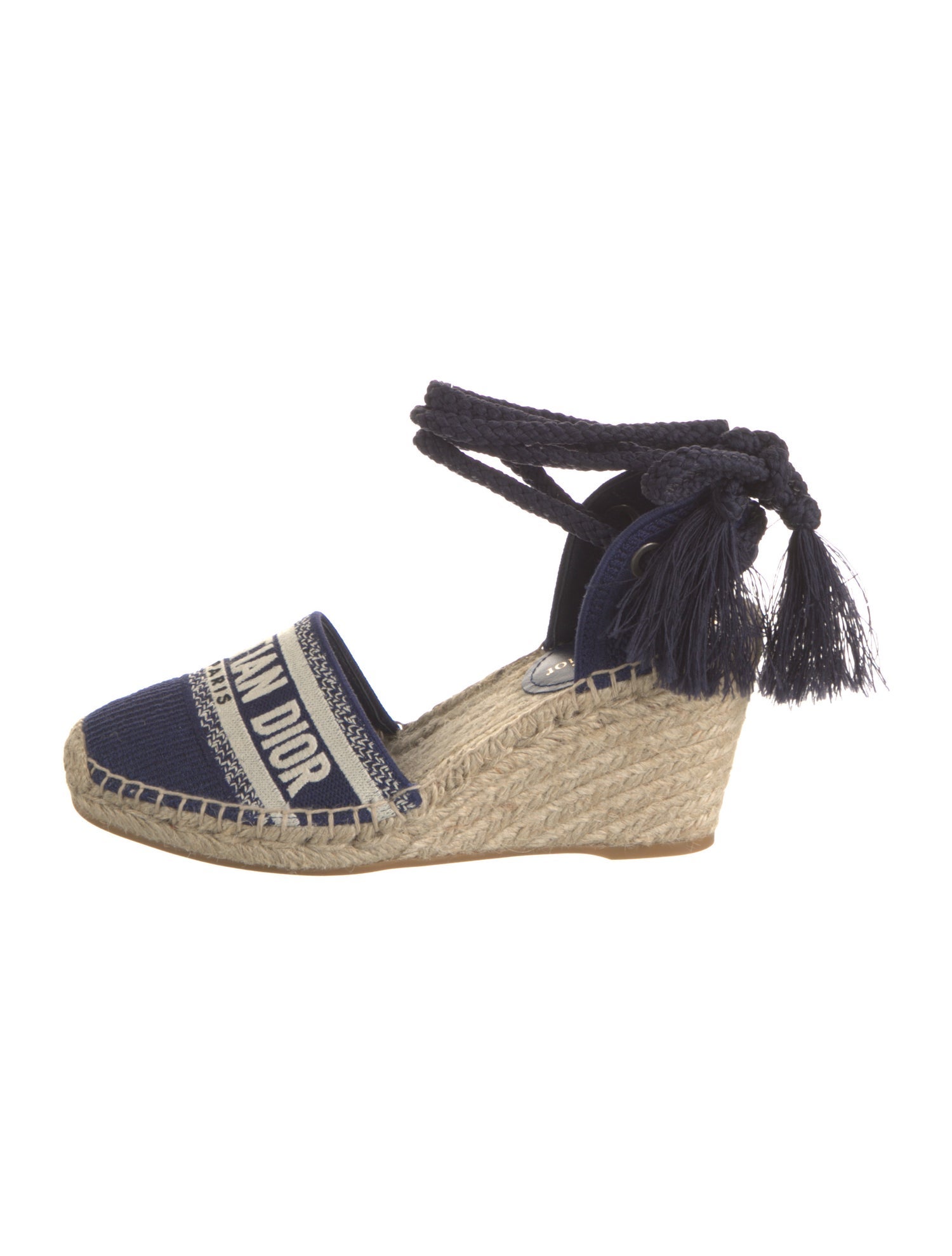 Christian Dior Canvas Printed Mules