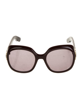 Christian Dior Cannage Pattern Oversize Sunglasses