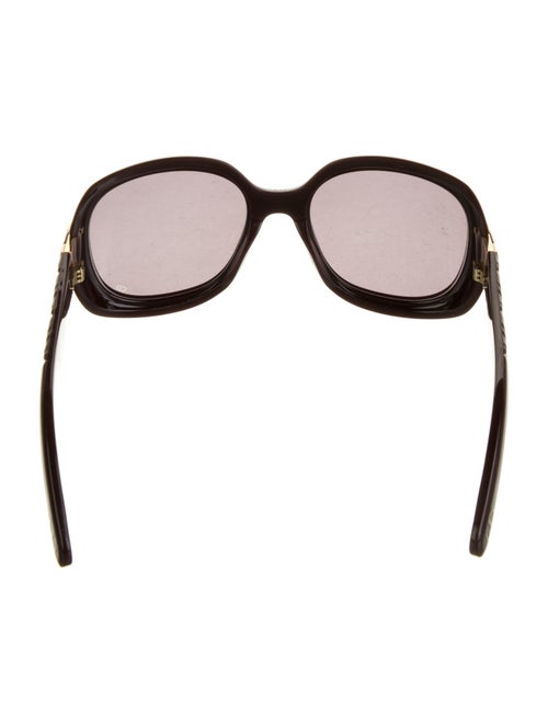 Christian Dior Cannage Pattern Oversize Sunglasses