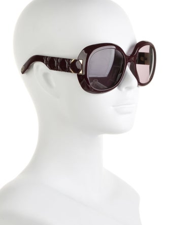 Christian Dior Cannage Pattern Oversize Sunglasses