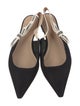 Christian Dior Bow Accents Slingback Flats