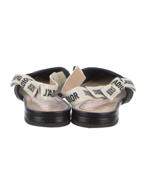 Christian Dior Bow Accents Slingback Flats