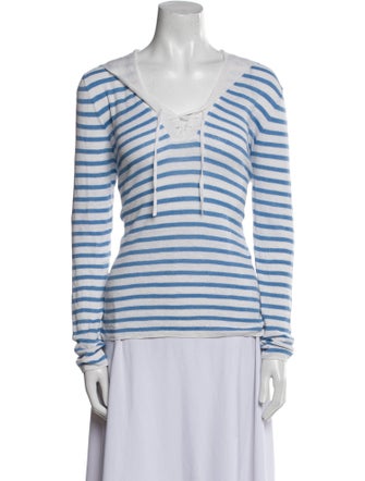 Christian Dior Linen Striped Top