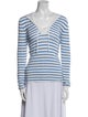 Christian Dior Linen Striped Top