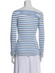 Christian Dior Linen Striped Top