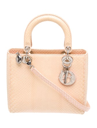 Christian Dior Python Lady Dior Medium