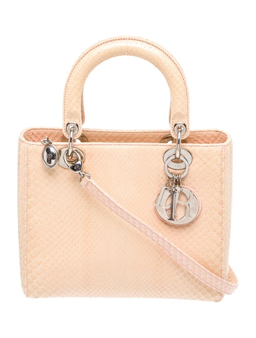 Christian Dior Python Lady Dior Medium
