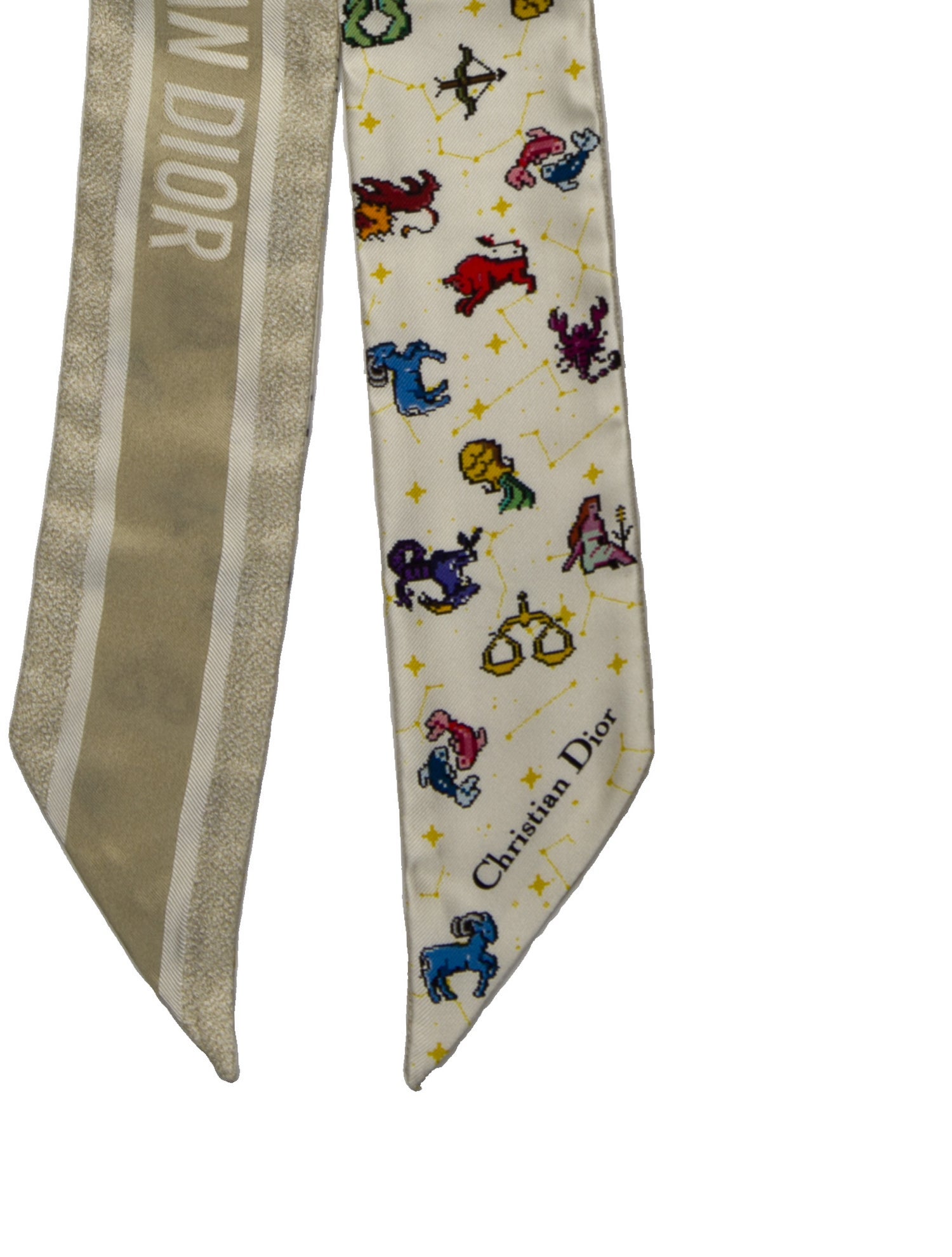 Christian Dior Silk Floral Print Scarf