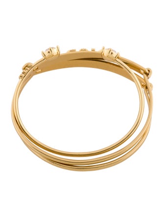 Christian Dior Crystal Dio(r)evolution Cuff & Bangle Bracelet Set