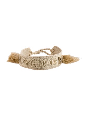 Christian Dior Cotton Threaded Friendship Bangle Bracelet