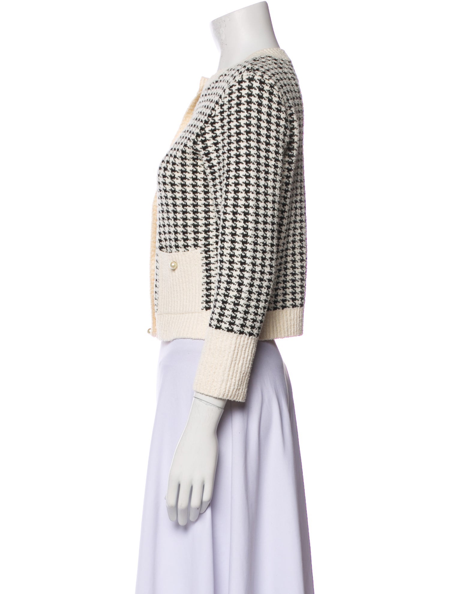 Christian Dior Houndstooth Print Evening Jacket